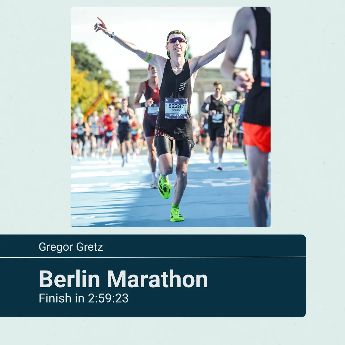 Sub3-Finish beim Berlin Marathon