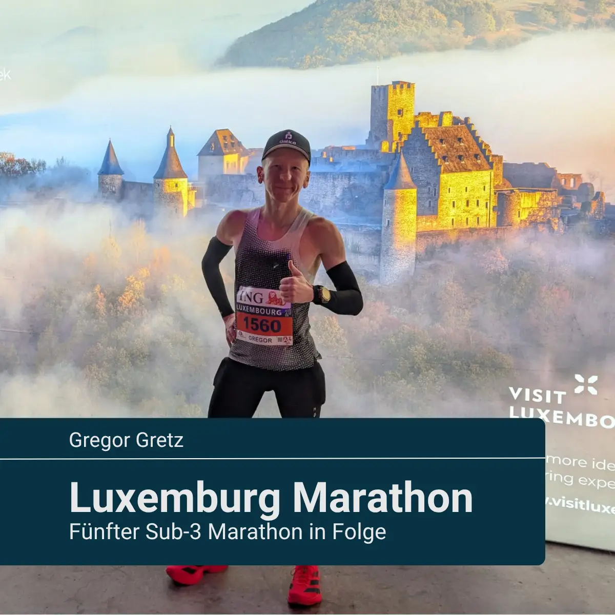 Gregor Gretz beim Luxemburg Marathon